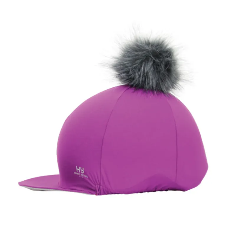 Hy Sport Active Hat Silk With Interchangeable Pom Pom In Purple