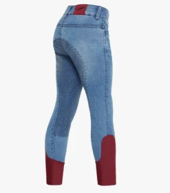 Premier Equine Rocket Girls Denim Riding Breeches Denim Plum