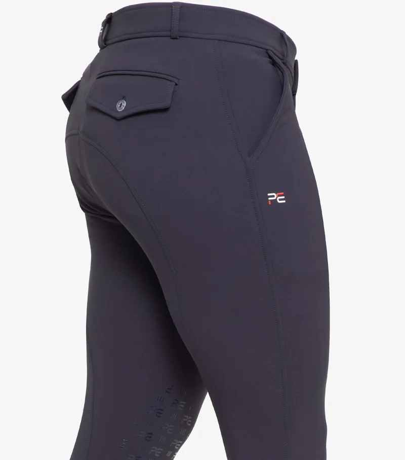 Premier Equine Santino Men's Gel Knee Riding Breeches Navy - Image 3
