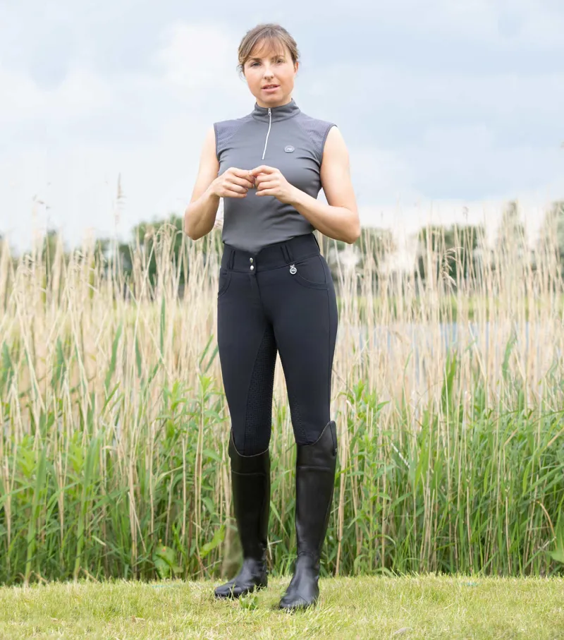 Premier Equine Sophia Ladies Full Seat High Waist Riding Breeches Black