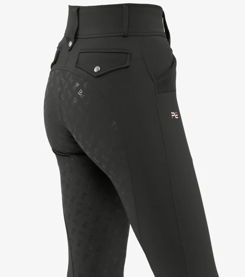 Premier Equine Torino Ladies Full Seat Gel Riding Breeches Anthracite - Image 4