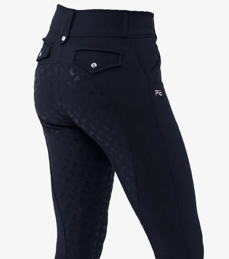 Premier Equine Torino Ladies Full Seat Gel Riding Breeches Navy - Image 4