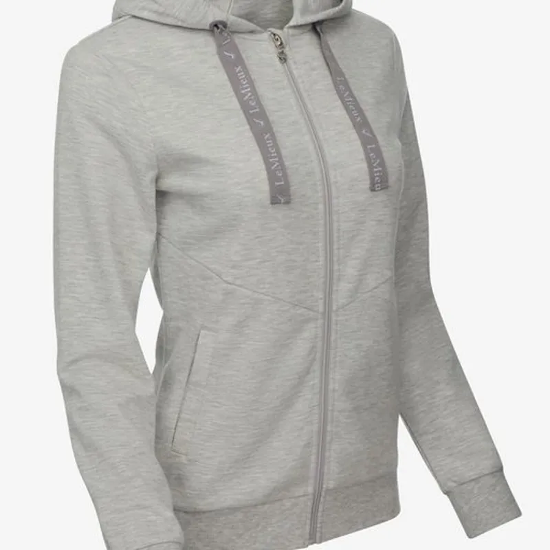 LeMieux Leonie Zip Through Hoodie Grey Marl - Image 3