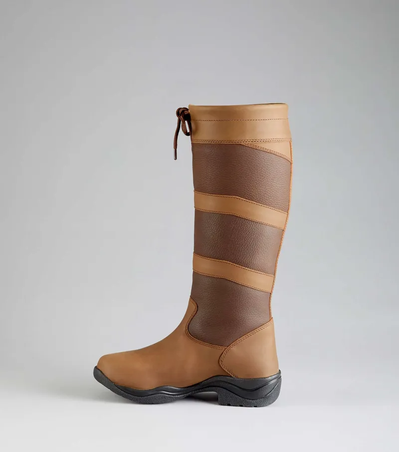Premier Equine Vallenia Ladies Waterproof Country Boots Brown - Image 3