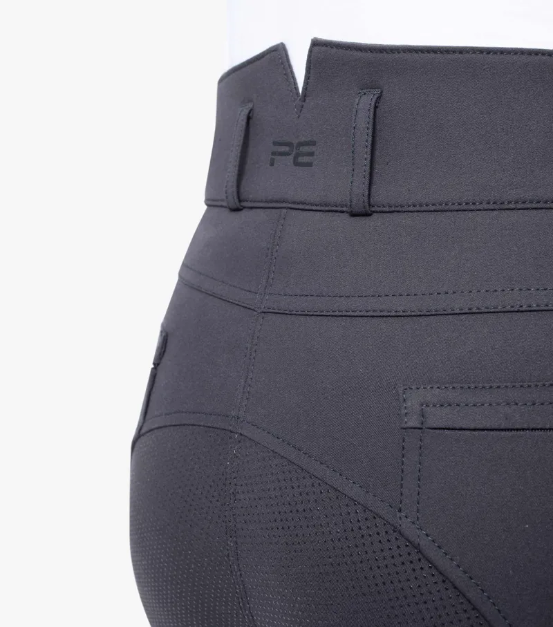 Premier Equine Virtue Ladies Full Seat Gel Riding Breeches Anthracite - Image 7
