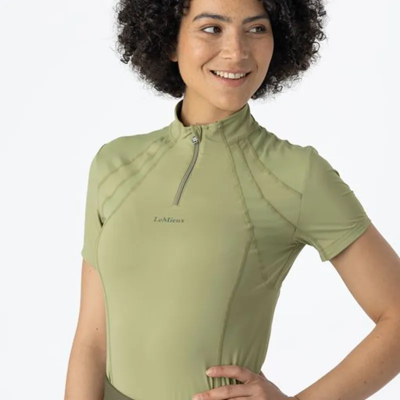 LeMieux Mia Mesh Short Sleeved Base Layer Moss - Image 6